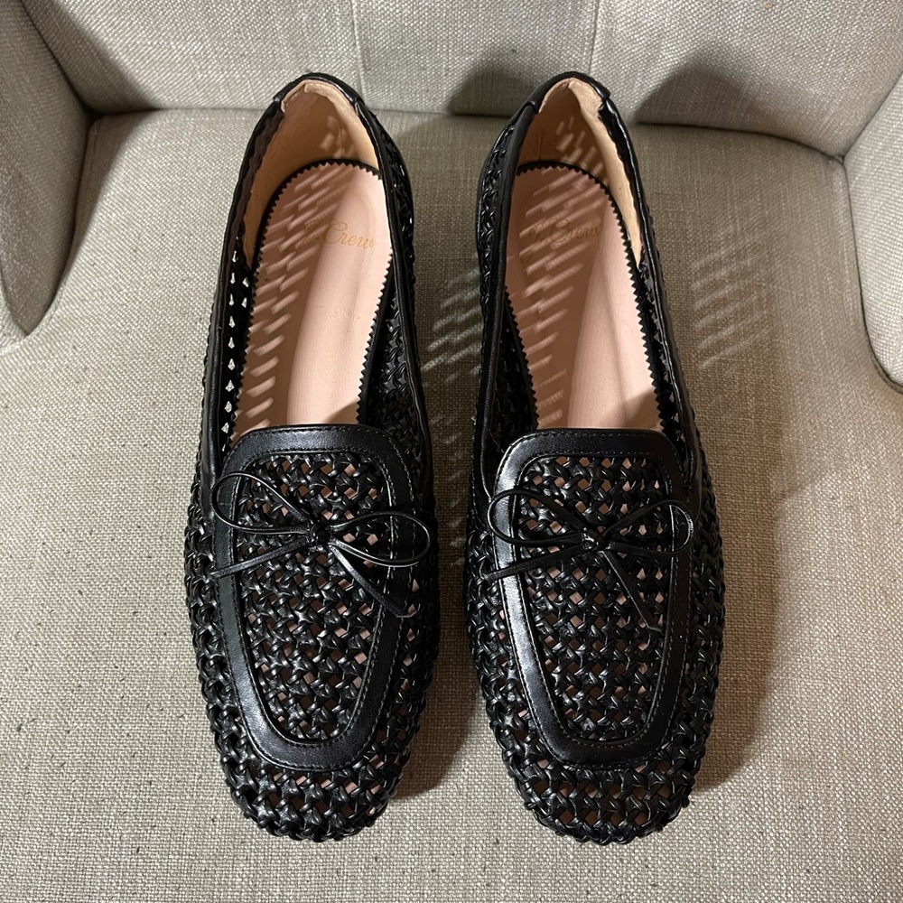 J Crew Classic Woven Leather Loafers